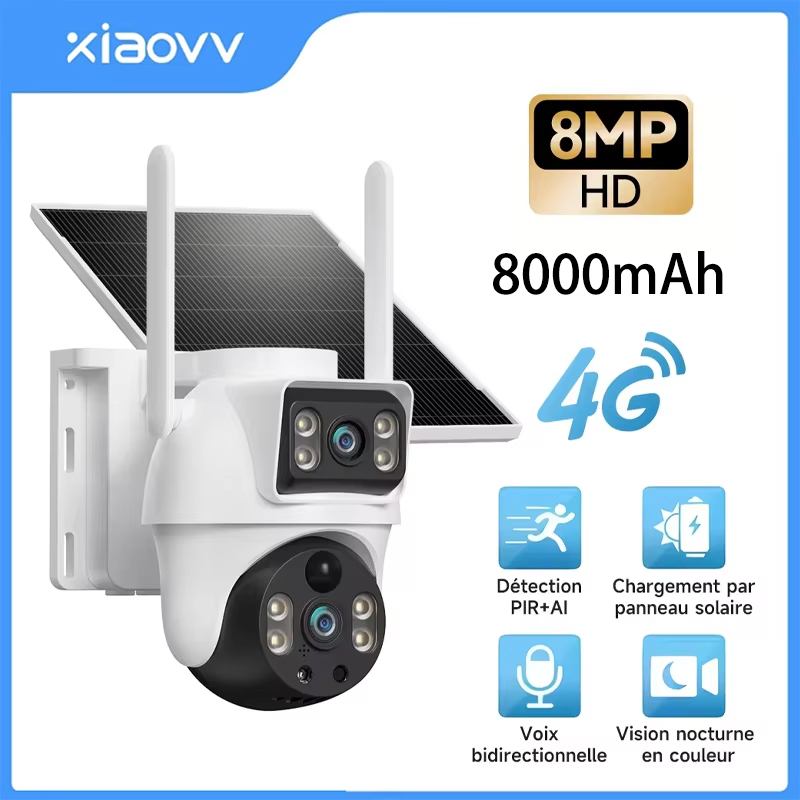 Garden Camera - Caméra IP extérieure solaire XIAOVV 8MP