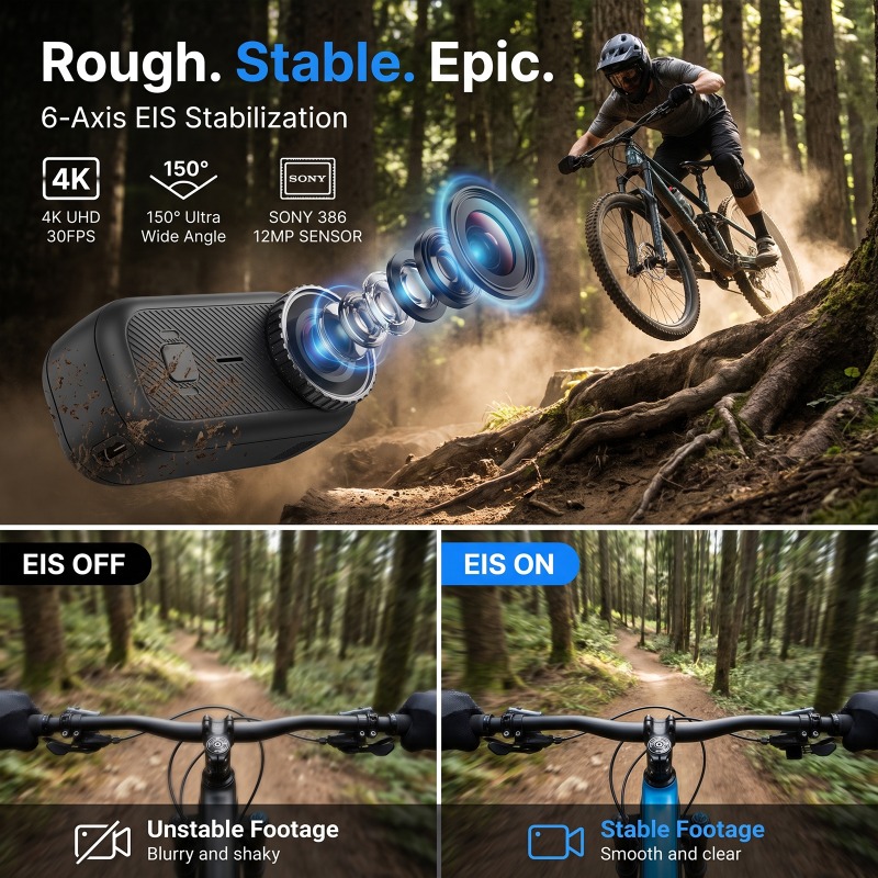 Caméra d'action APEX 4K, mini  - Garden Camera avis et prix