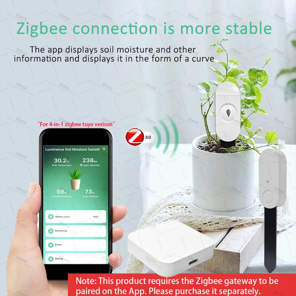 Capteur d'humidité du sol Zigb - Plant Monitor avis et prix
